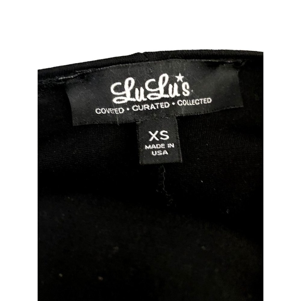 Lulus Bodycon Mini Dress Women Size XS Black Cutout Back Lined Party USA Stretch - Picture 3 of 6